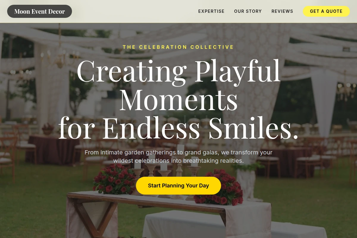 Moon Event Decor